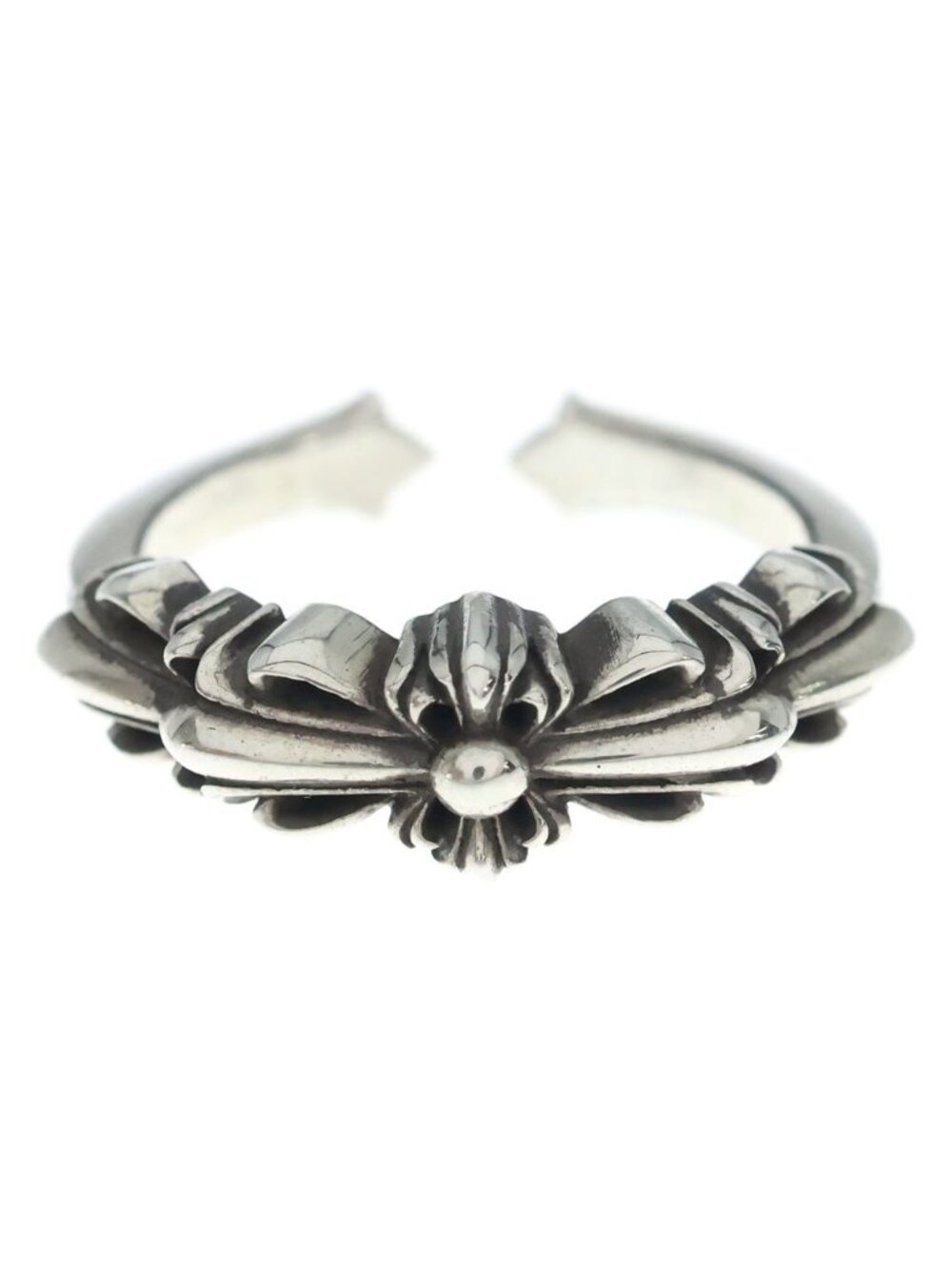 Chrome Hearts Baby Classic Double Floral Ring Silver